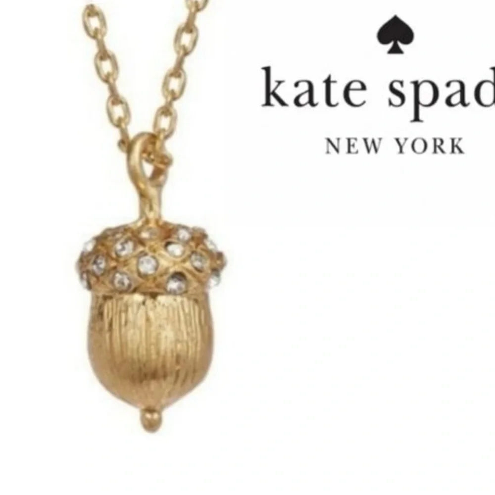 Kate Spade Pave Acorn Pendant Necklace